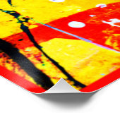 Helle Farben Muster Malerei. Jetzt kaufen Poster (Ecke)