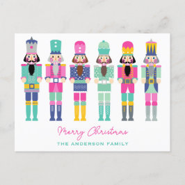 HELLE FARBEN NUTCRACKERS CHRISTMAS POSTKARTE