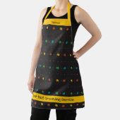 Helle Farben Paw Print Animal Worker Black Schürze (InSitu)