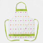 Helle Farben Paw Print Animal Worker Schürze (Vorderseite)