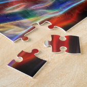 Helle Farben Rauchfeuerwirbel Kreativ Puzzle (Seite)