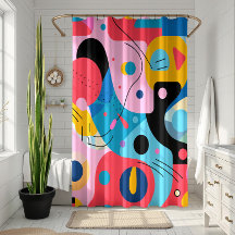 Helle Farben, skurrile Formen, moderne Geometrie