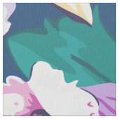 Helle Farben Sommerfarben Blume Collage Muster Stoff (Nahaufnahme)