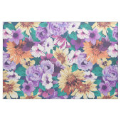 Helle Farben Sommerfarben Blume Collage Muster Stoff (Yard (91,4 cm))