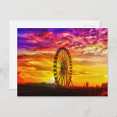 Helle Farben Sonnenuntergang - Brighton Seafront W Postkarte (Vorne/Hinten)