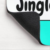 Helle Farben Spaß Aqua Holiday "Jingle Bells" Mousepad (Ecke)