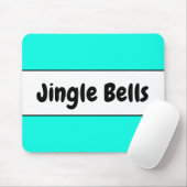 Helle Farben Spaß Aqua Holiday "Jingle Bells" Mousepad (Mit Mouse)
