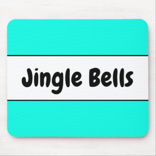 Helle Farben Spaß Aqua Holiday "Jingle Bells" Mousepad