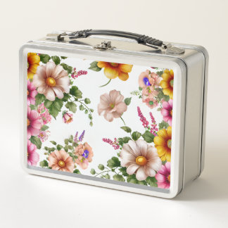 Helle Farben und sanfte Atmosphäre Metal Lunchbox