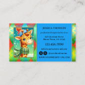 Helle, farbenfrohe Augen, die Visitenkarte (Rückseite)