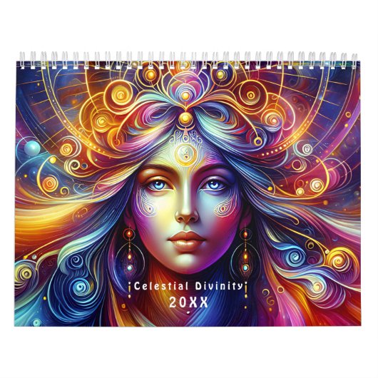 Helle, farbenfrohe Celestie Feminine Divinity- Kalender (Titelbild)