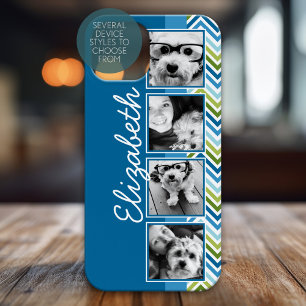 Helle farbenfrohe Chevron Instagram Fotocollage Case-Mate iPhone Hülle