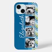 Helle farbenfrohe Chevrons Film Strip FotoCollage Case-Mate iPhone Hülle (Rückseite)