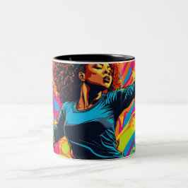 Helle, farbenfrohe Confident Girl Image Tasse