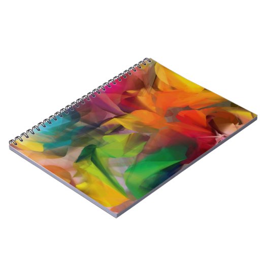 Helle, farbenfrohe Fee Kunst Notizblock (Linke Seite)