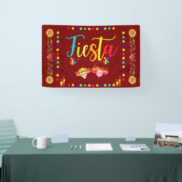 Helle, farbenfrohe Fiesta Spaß Banner