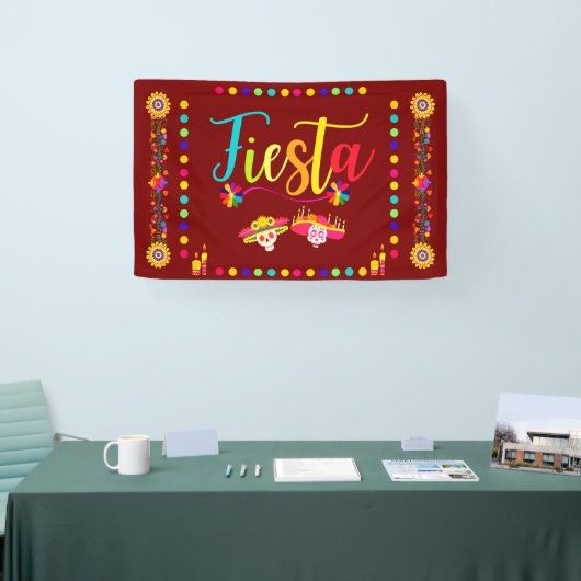 Helle, farbenfrohe Fiesta Spaß Banner (Messe)
