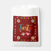 Helle, farbenfrohe Fiesta Spaß Geschenktütchen (Vorderseite)