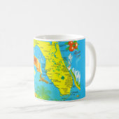 Helle, farbenfrohe Florida Postcard Tasse (VorderseiteRechts)