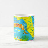 Helle, farbenfrohe Florida Postcard Tasse (Mittel)