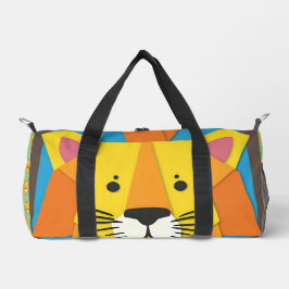 Helle farbenfrohe, fröhliche Löwe Bedruckter Rucksack