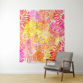 Helle, farbenfrohe FrühlingsBlume Wandteppich (Beispiel)