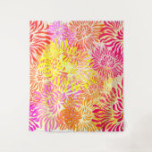 Helle, farbenfrohe FrühlingsBlume Wandteppich (Vorderseite)