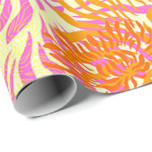 Helle, farbenfrohe Frühlingsblumen drucken Geschenkpapier (Rolleneckpunkt)