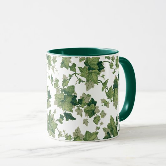Helle farbenfrohe grüne Kletterpartie Tasse (VorderseiteRechts)