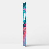 Helle, farbenfrohe handgemalte abstrakte Hintergru Case-Mate iPhone Hülle (Rückseite / Rechts)