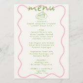 Helle, farbenfrohe handgeschriebene Fun Moderne Ho Menükarte (Vorderseite)