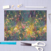 Helle, farbenfrohe, impressionistische Wildblumen Seidenpapier (Handwerk)