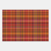 Helle, farbenfrohe Karierte Muster Geschenkpapier Set (Vorderseite 3)