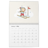 Helle farbenfrohe Kinder' Mauerkalender 2025 Kalender (Jan 2026)