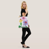 Helle, farbenfrohe Konfektionäre Tasche (Am Model)