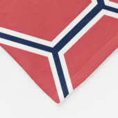 Helle, farbenfrohe, moderne Hexagons Fleecedecke (Ecke)