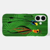 Helle Farbenfrohe Paradiesvögel Case-Mate iPhone Hülle (Rückseite (Horizontal))