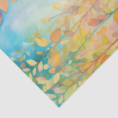 Helle, farbenfrohe Regenbogen Herbstleaves Dekoupa Seidenpapier (Detail)