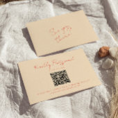 Helle, farbenfrohe Retro Whimsical QR Code Hochzei RSVP Karte