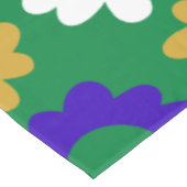 Helle farbenfrohe skandinavische Blume Muster Grün Tischdecke (Schrägansicht)