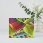 Helle, farbenfrohe Sommerpostkarte oder Einladung Postkarte (Stehend Vorderseite)