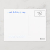 Helle, farbenfrohe Sommerpostkarte oder Einladung Postkarte (Rückseite)