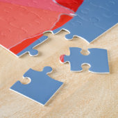 Helle Farbenfrohe Sonnige Mehrfarbige Strandschirm Puzzle (Seite)