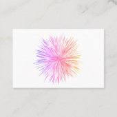 Helle, farbenfrohe Starlight Business Card Visitenkarte (Rückseite)