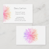 Helle, farbenfrohe Starlight Business Card Visitenkarte (Vorne/Hinten)