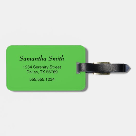 Helle, farbenfrohe Vögel des Paradieses Gepäckanhänger (Rückseite horizontal)