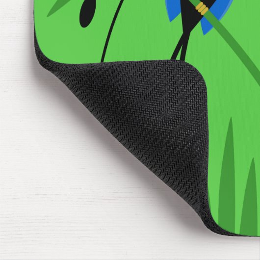 Helle, farbenfrohe Vögel des Paradieses Mousepad (Ecke)