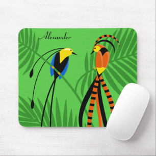 Helle, farbenfrohe Vögel des Paradieses Mousepad