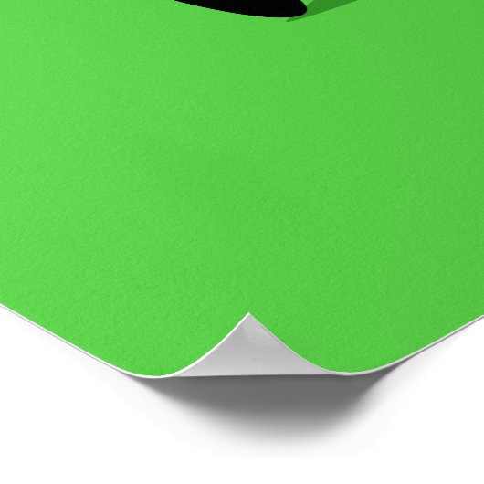 Helle, farbenfrohe Vögel des Paradieses Poster (Ecke)