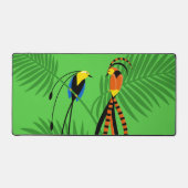 Helle, farbenfrohe Vögel des Paradieses Schreibtischunterlage (Vorderseite)
